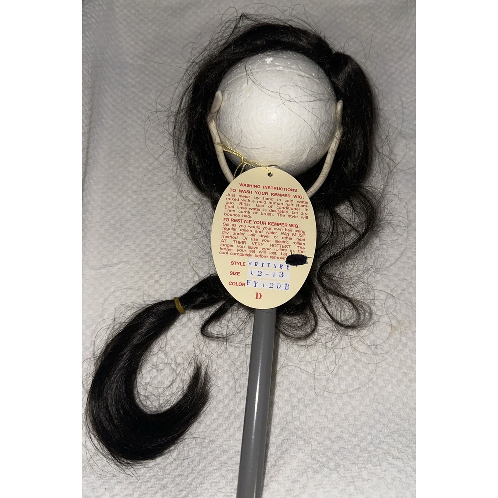 Kemper Doll Wig Style Whitney Size 12-13 Color Dark Brown Long Braid